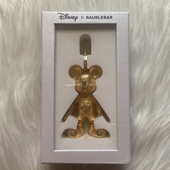 Disney Gold Baublebar Bag Charm. NIB - Picture 2 of 7